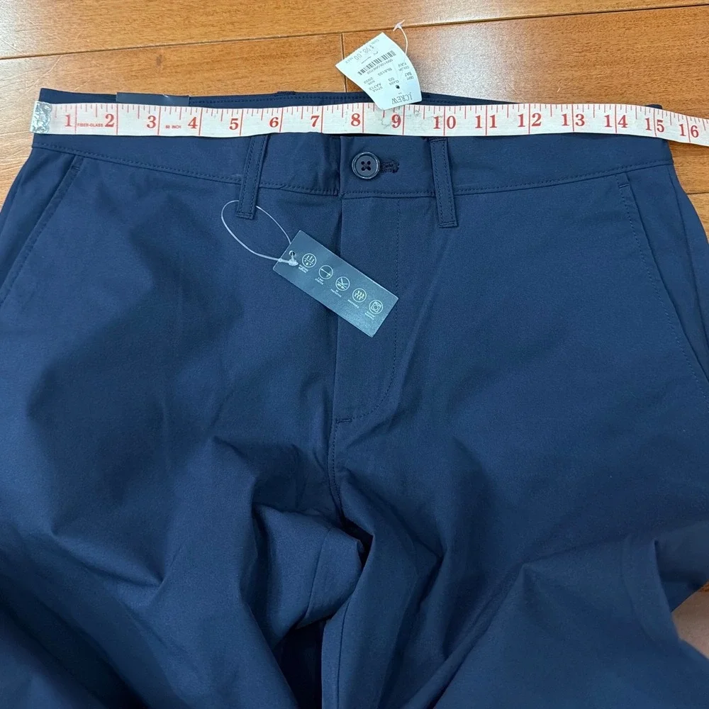 NWT J.Crew Tech Pant Mens Navy Blue Slim Fit Flex Stretch 29x32
